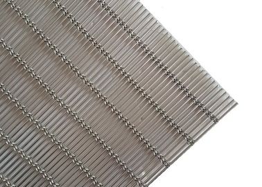 Cable Rod Woven Decorative Wire Mesh , Stainless Steel Architectural Mesh Panels