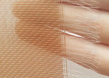 Fabric Laminated Glass Interiors Copper Wire Mesh Soft Fine Wire