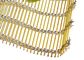 Office Partitions Architectural Wire Mesh Made Of Gold Color Rod With SS Cables
