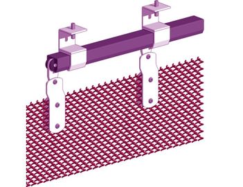 Custom Aluminum Steel Coil Curtain Space Divider 0.8mm Wire