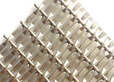 Stainless Steel Crimped Woven Wire Mesh For Curtains Cabinet Door