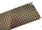 Brass Cabinet Architectural Wire Mesh , Woven Metal Mesh Screen For Kitchen Cabinetry