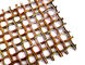 Color Finished Architectural Wire Mesh , Woven Metal Mesh For Cabinetry And Stairs