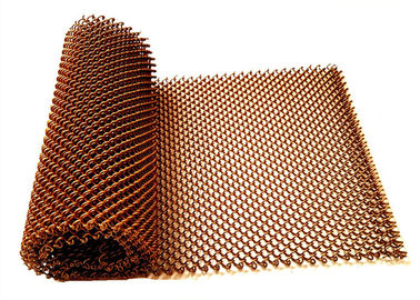 Aluminum Coil Mesh Curtain With Metal Track