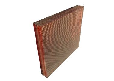 PVB Luxury Metal Mesh Laminated Glass Space Partition