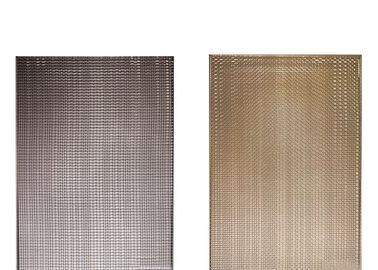 Bronze Copper Wire Mesh Art Laminated Glass shower Screen