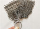304 Metal Ring Mesh 4x4 Stainless Steel Cast Iron Cleaner Soap Pouch Pot Scrubber