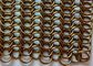Copper Color Chainmail 1mm Metal Ring Mesh For Interior And Exterior Curtain