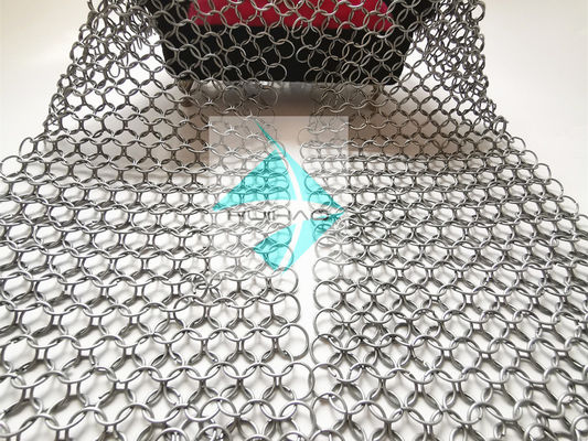 Weave Type Carton Steel Round Ring Mesh Chainmail Ring Belt For Decoration Ceiling Lights