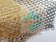 Corridor Partition Ring Mesh Curtain Electroplated Colors Finished Staircases Isolation Screen