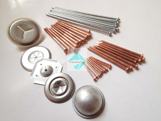 Insulation Fastener Capacitor Discharge CD Stud Welding Pins With Copper Plated