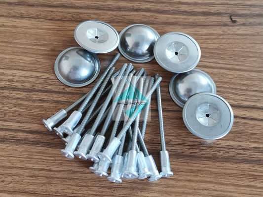 Stainless Steel CD Welding Nails, 3mm BIMetallic Insulation Pins With Aluminum Weld Base Fix Self Locking Washers