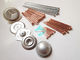 10Ga  Metal Flanged CD Stud Welding Pins , Copper Plated Weld Pins For Marine System