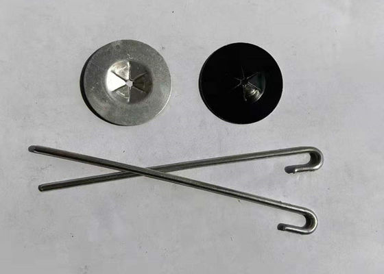 Aluminum J Hook 2.5mm Pin Dia Solar Panel Clips With Washers Installing Solar Panel Mesh