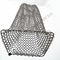 Silver Color Welded 1.2mm Ring Mesh Fabric For Decoration Facade Wall