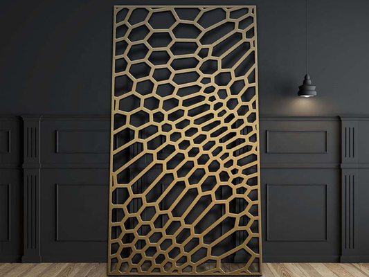 1220x3050mm Laser Cut Aluminum Mesh Panel for Exterior Fence