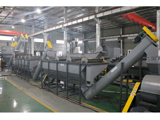 50PPM PET Bottle Recycling Line PLC 800KW Dirty Flakes Production Line