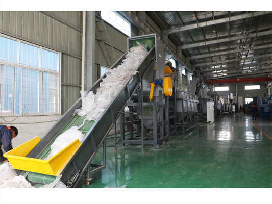 300KW Plastic Recycling Washing Line 380V 50HZ PP PE Film 5000kg/H