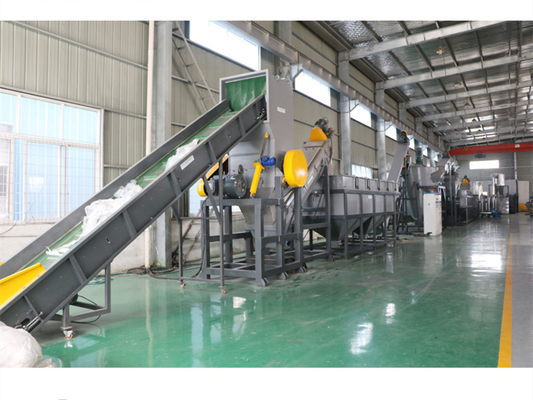 300KW Plastic Recycling Washing Line 380V 50HZ PP PE Film 5000kg/H