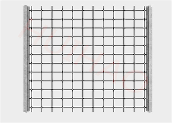 Manganese Steel Self Cleaning Screen Mesh To Sand Screening Equipment Mn65 Square Wash Plant