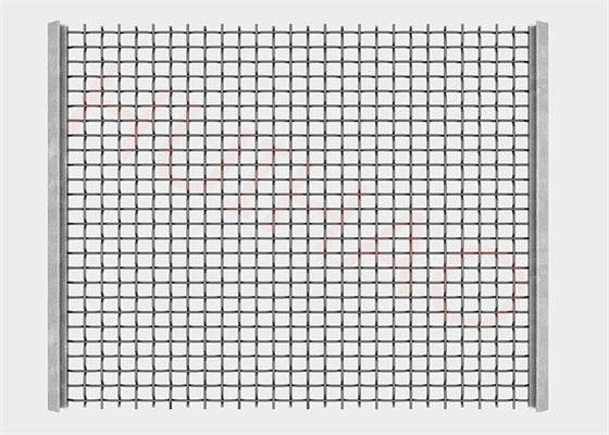 Manganese Steel Self Cleaning Screen Mesh To Sand Screening Equipment Mn65 Square Wash Plant