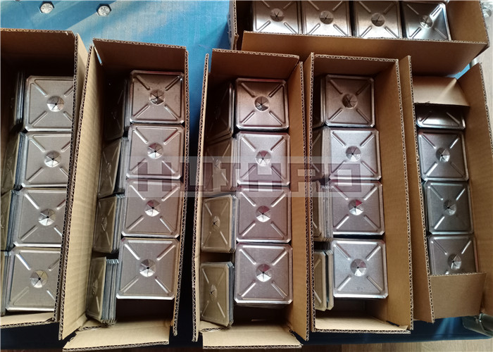 Galvanized Steel 2.5" Self Locking Washers Square Type Installed Onto Insulation Pins