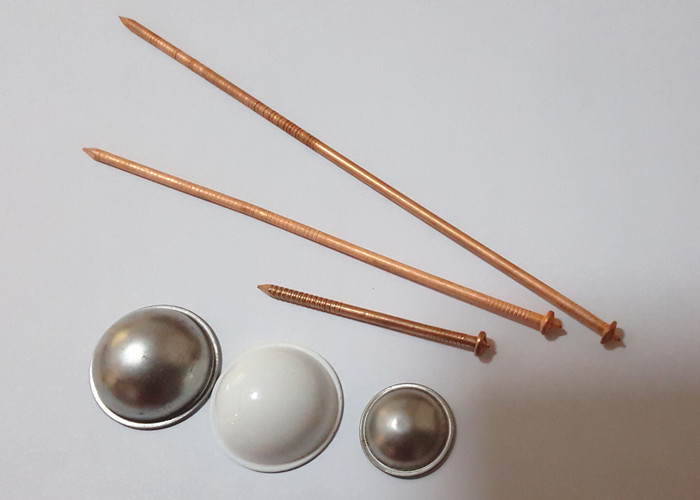 3mm Copper Plated Steel Stud Welding Insulation Pins With Self Locking ...