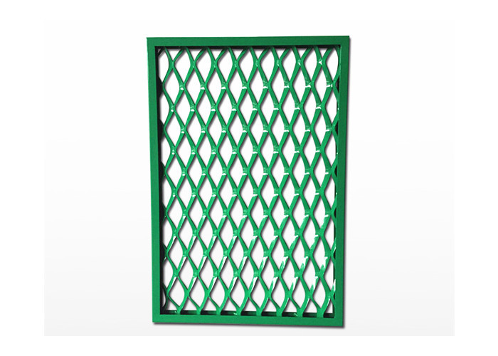 Spray Paint Tensile Frame Expanded Aluminum Mesh For Building Facades Panel