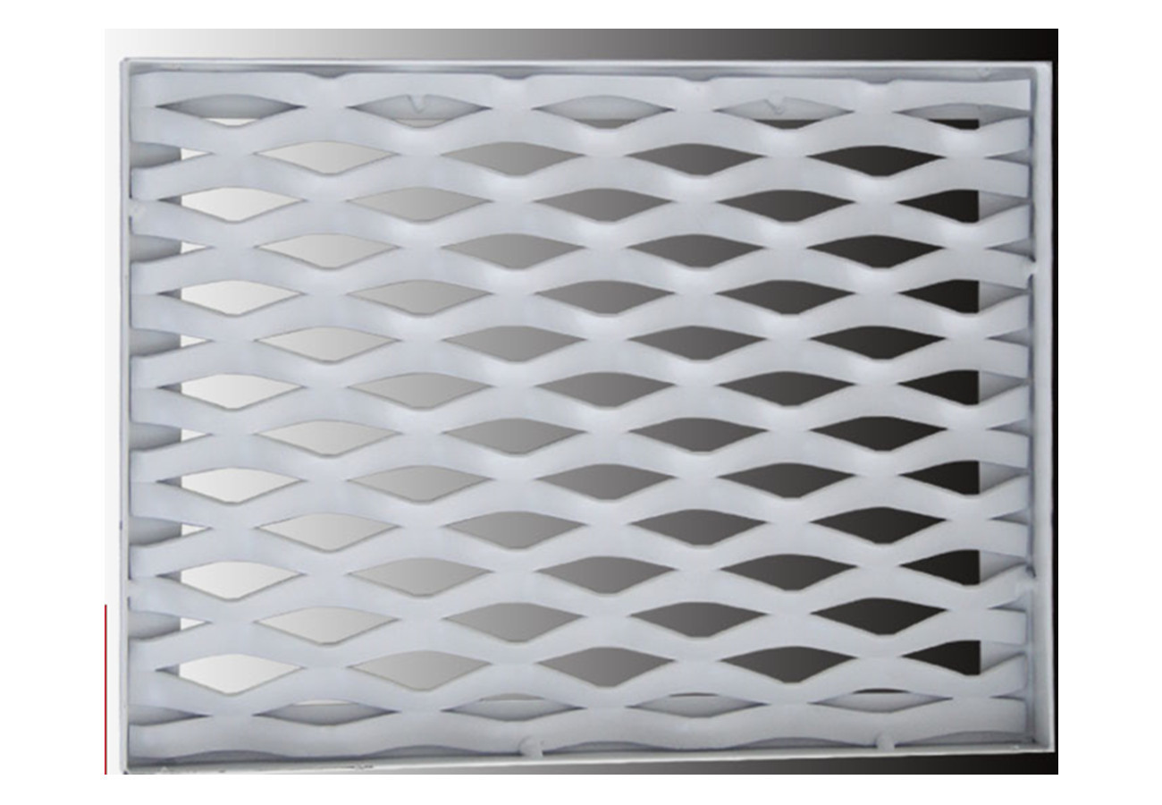 Interior Expanded Metal Facade Panels, Exterior Decoration Aluminum Mesh Screen