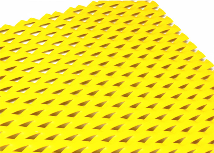 PVDF Finished Gold Color Aluminum Expanded Mesh Wall Cladding 1200MMX3000MM