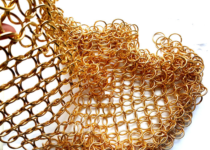 China mail Stainless Steel Metal Mesh Curtains For Interior Exterior Decoration