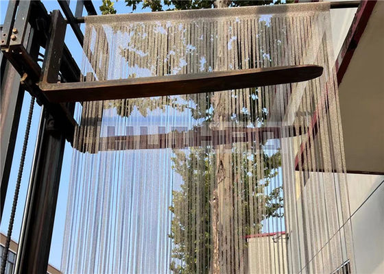 0.53x3.81mm Stainless Steel Welded Chainmail Mesh Curtain For Room Divider Screen
