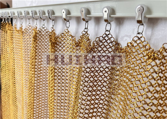 Stainless Steel 1.2x10mm Metal Ring Mesh for Exterior Decoration and Architectural Design