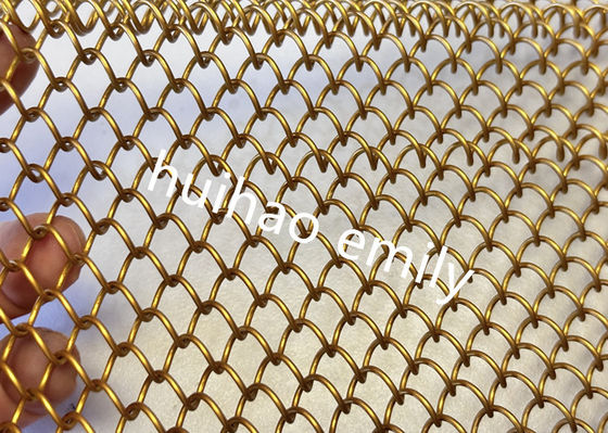 Fireproof Metal Mesh Shower Curtains Used For Interior Design