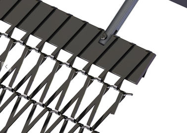 Architectural Metal Screen Fixing Systems Fit Woven , Perforated , Expanded Metal