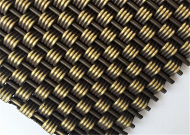 Achitectural Wire mesh For Partition, Antique Brass Steel Wire Mesh for Elevator