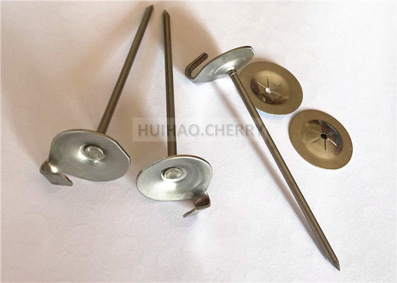 Thermal Insulation 12 Gauge Stainless Steel Lacing Anchors Used For Removable Covers For Valves And Pumps