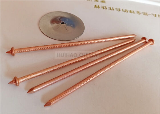 3x100mm CD Weld Pin Ms Copper Coated Used With Fiberglass Insulation Clips