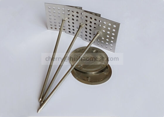 Stainless Steel Perforated Insulation Pins Used To Fix Fiberglass Or Mineral Wool Board
