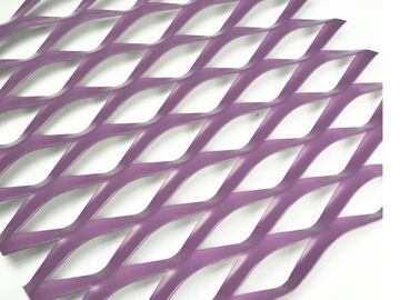 Curtain Walls Aluminum Expanded Mesh LWD115mm X  SWD40mm PVDF Finished