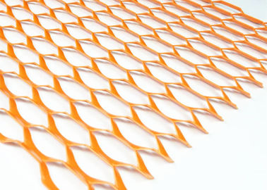 Decoration Aluminum Exterior Expanded Metal Mesh Facade Board With PVDF Colors