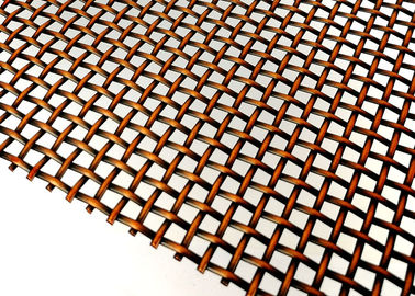 Decorative Antique Bronze Plated Architectural Wire Mesh For Window Screen