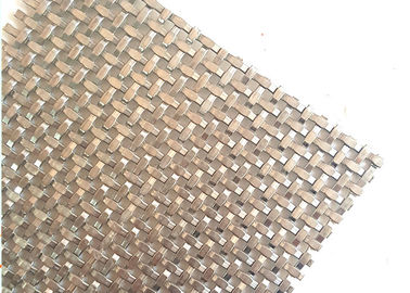 Square Hole Crimped Woven Architectural Wire Mesh For Interior Partition