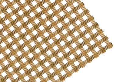 Architectural Partition Wall Woven Wire Meat Mesh Stainless Steel Flat Diameter
