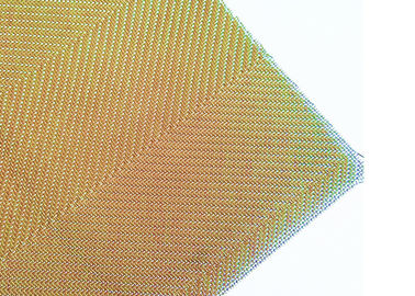 Custom Gold Color Aechitectural Wire Mesh For Making Lamp Cover Shades