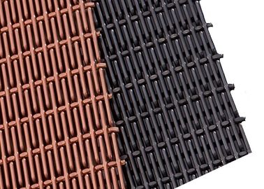 PVD Colored Rigid Metal Mesh Panels, Sunshade Stainless Steel Elogated Mesh