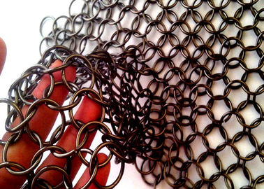 1.2mm Dia10mm OD Decorative looped Metal Ring Mesh For Lamp Cover By Custom made