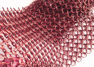 316 Ss Decorative 3 Meter Ring Mesh Curtain Drapery, Custom Color Mesh Drapery