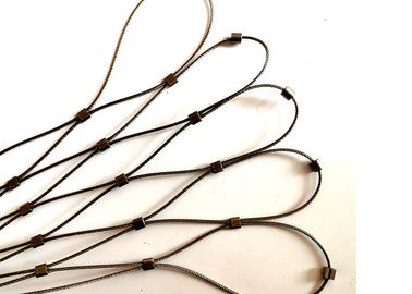 2MM Dia Flexible Stainless Steel Rope Safety Net For Slope Fall Protection