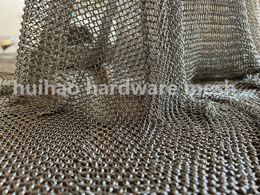 7mm Od Stainless Steel Mesh Curtain Chain Mail Small Ring For Wall